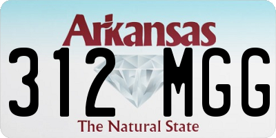 AR license plate 312MGG