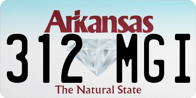 AR license plate 312MGI