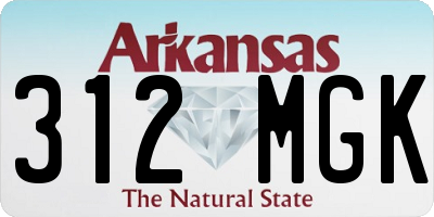 AR license plate 312MGK