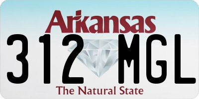 AR license plate 312MGL