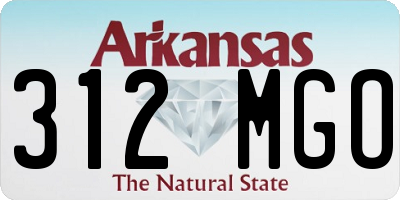 AR license plate 312MGO