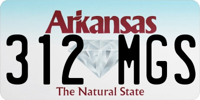 AR license plate 312MGS