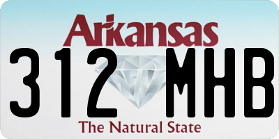 AR license plate 312MHB