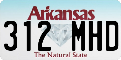 AR license plate 312MHD