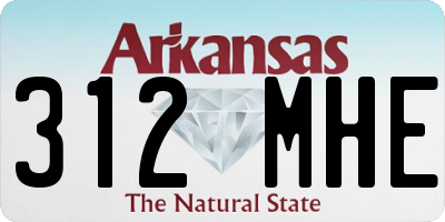 AR license plate 312MHE