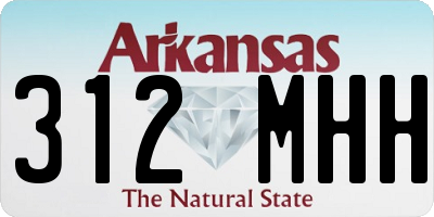 AR license plate 312MHH
