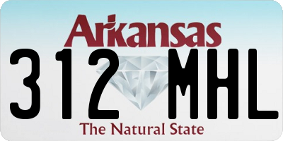 AR license plate 312MHL