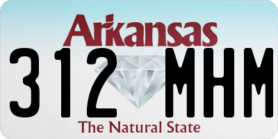 AR license plate 312MHM