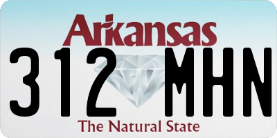 AR license plate 312MHN