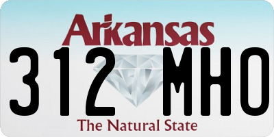 AR license plate 312MHO