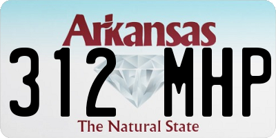 AR license plate 312MHP