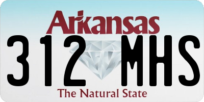 AR license plate 312MHS
