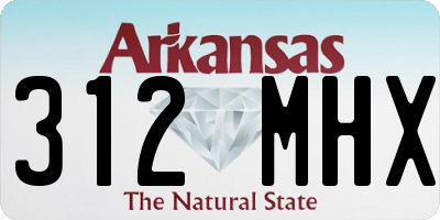 AR license plate 312MHX