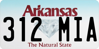 AR license plate 312MIA