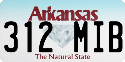 AR license plate 312MIB