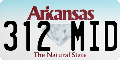 AR license plate 312MID