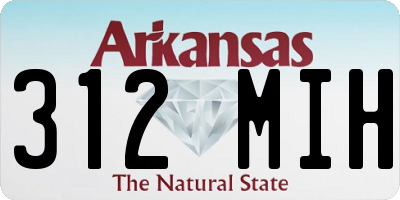 AR license plate 312MIH