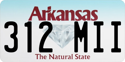 AR license plate 312MII