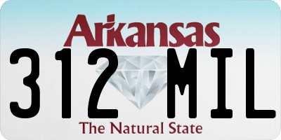 AR license plate 312MIL
