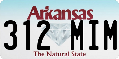 AR license plate 312MIM