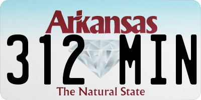 AR license plate 312MIN