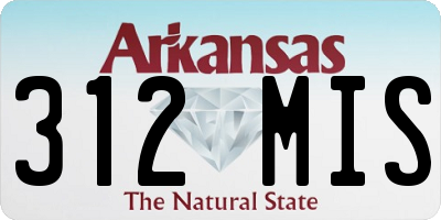 AR license plate 312MIS