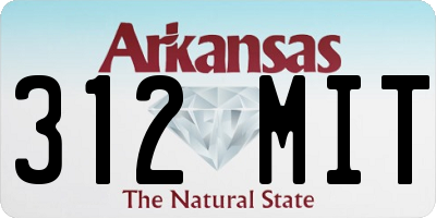 AR license plate 312MIT