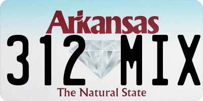 AR license plate 312MIX