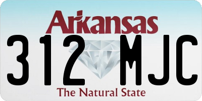 AR license plate 312MJC