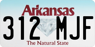 AR license plate 312MJF