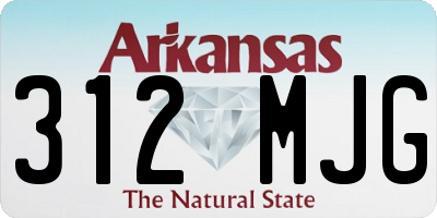 AR license plate 312MJG