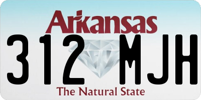AR license plate 312MJH