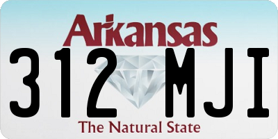 AR license plate 312MJI