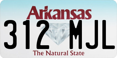 AR license plate 312MJL