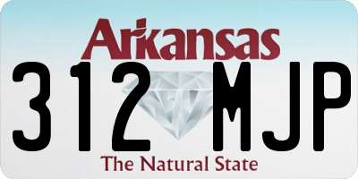 AR license plate 312MJP