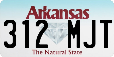 AR license plate 312MJT