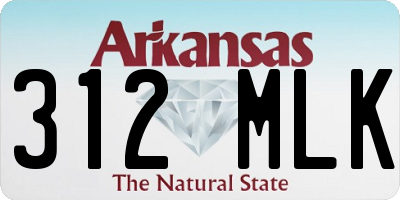 AR license plate 312MLK