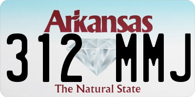 AR license plate 312MMJ