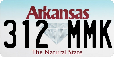 AR license plate 312MMK