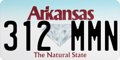 AR license plate 312MMN