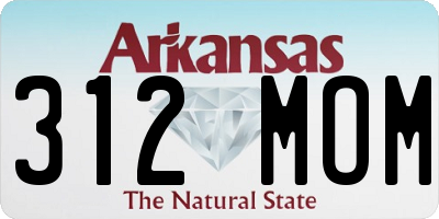 AR license plate 312MOM