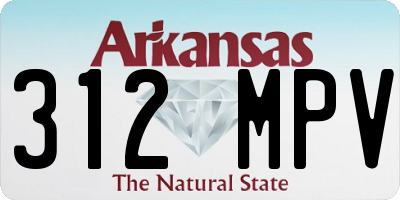 AR license plate 312MPV