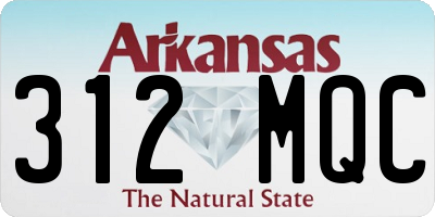 AR license plate 312MQC