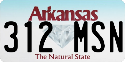 AR license plate 312MSN