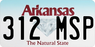 AR license plate 312MSP