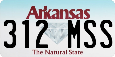 AR license plate 312MSS