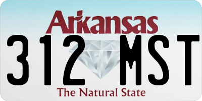 AR license plate 312MST