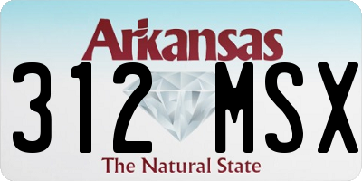 AR license plate 312MSX