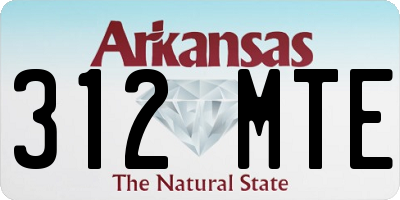 AR license plate 312MTE