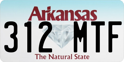 AR license plate 312MTF